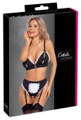 cottelli costumes maid set xl czarno-biały komplet z regulacją
