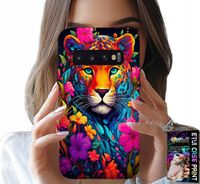 ETUI DO SAMSUNG GALAXY S10 - KWIECISTE WZORY TYGRYS TYGRYSEK + FOLIA