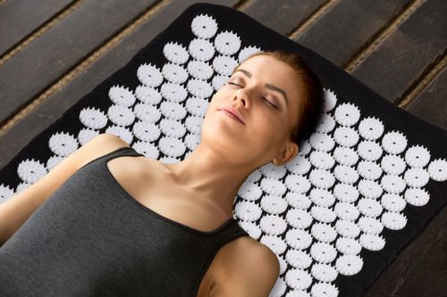 MATA DO AKUPRESURY CZARNA + PODUSZKA na Arena.pl