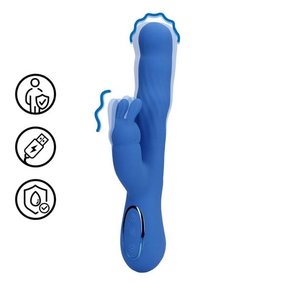 Wiggle Rabbit Vibrator - Jetset Blue zdjęcie 9