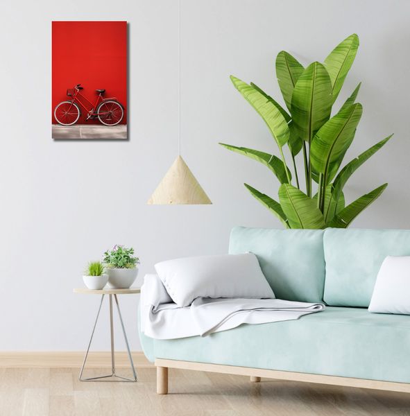 Obraz 30x50cm Czerwony Rower zdjęcie 2