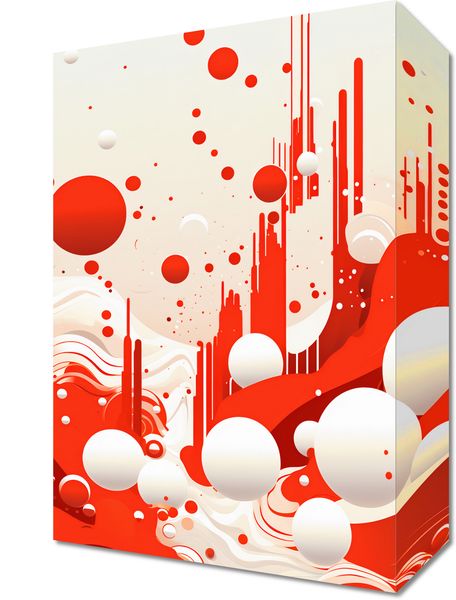 Obraz 20x30cm Krwiście Czerwone Wibracje zdjęcie 1