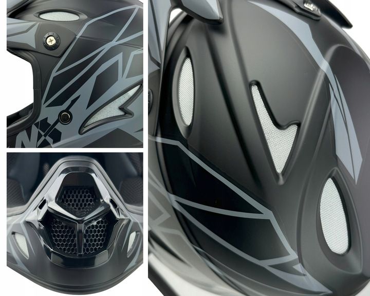 ZESTAW NX KASK + GOGLE DOWNHILL NX EXTREME r.M |KASK ROWEROWY |900g LEKKI zdjęcie 5