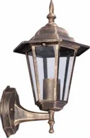 Lampa ogrodowa kinkiet K-5009A UP czarny złoty