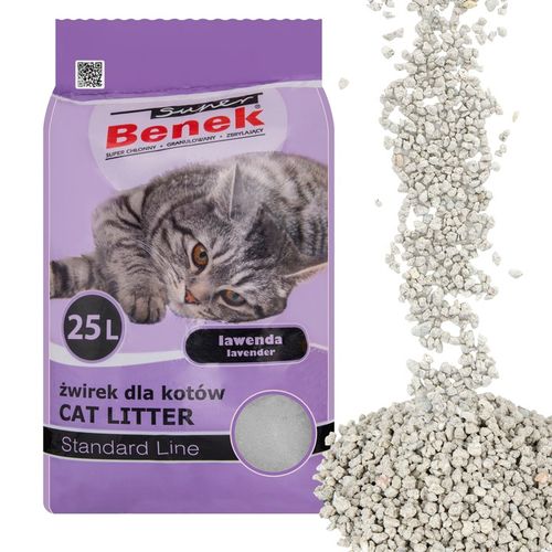 SUPER BENEK Żwirek Lawenda 25l na Arena.pl