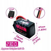 Akumulator CNHL LiPo 6S 22.2V 1300mAh 100C XT60