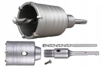 OTWORNICA DO MURU BETONU SDS PLUS KORONKA 60mm FREZ ADAPTER ZESTAW 2w1