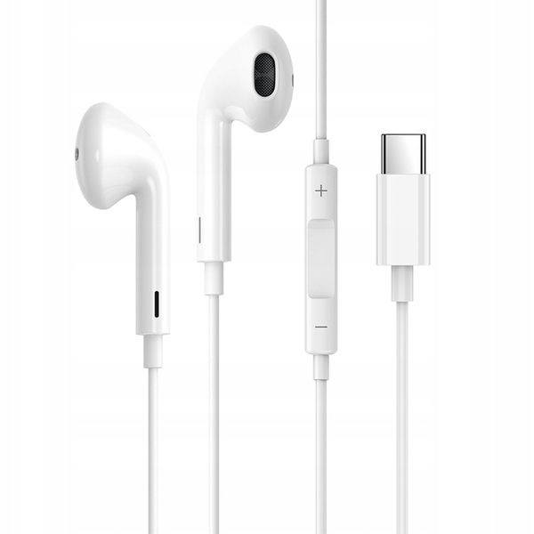 UNIWERSALNE PRZEWODOWE SŁUCHAWKI DOUSZNE USB-C Z PILOTEM | PRESTICO zdjęcie 4