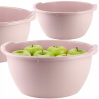 MISKA OKRĄGŁA UNIWERSALNA MISA DO ŁAZIENKI OGRODU NA PRANIE OWOCE 8L RÓŻ