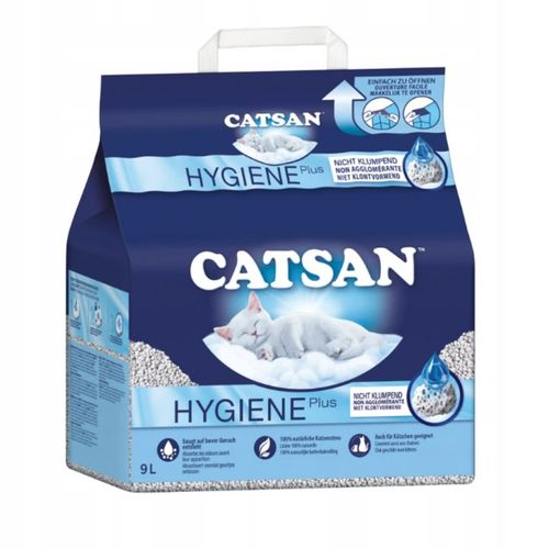 Żwirek dla Kota CATSAN Hygiene Plus Super Chłonny Bezzapachowy Wydajny 9L na Arena.pl