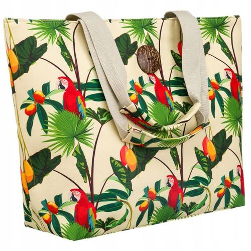 Torba Plażowa Duża Zapinana Na Zamek Torebka Shopper z Podszewką Piknik XXL na Arena.pl