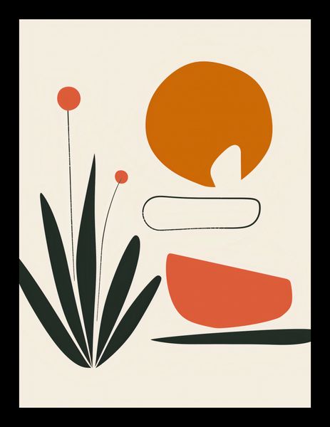 Plakat 30x40cm Abstrakcyjny Zen zdjęcie 2