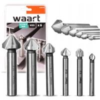WAART FAZOWNIK POGŁĘBIACZ STOŻKOWY DO METALU WIERTŁA KOMPLET ZESTAW