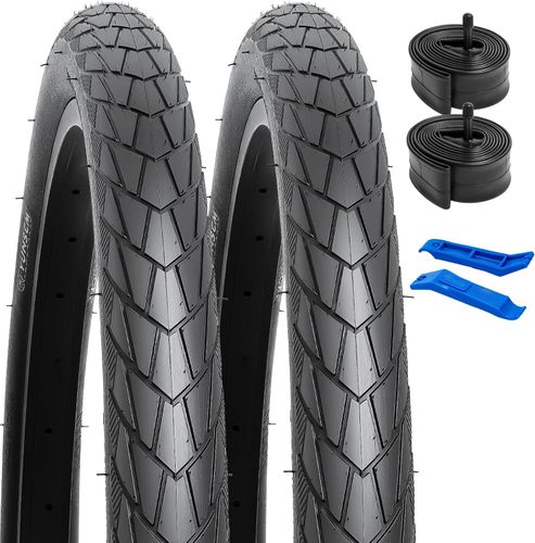 Zestaw 2 opon rowerowych YunSCM 26x2.0 z dętkami AV 32 mm do MTB na Arena.pl