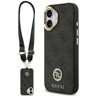 Etui Guess 4G Strass Logo & Big Strap Metal Buttons MagSafe do iPhone 17