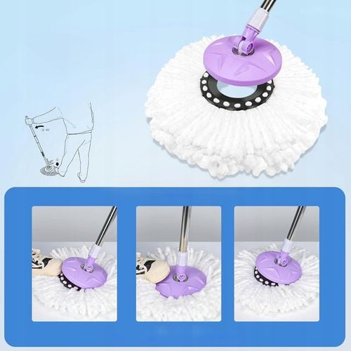 10x WKŁAD DO MOPA OBROTOWEGO CHŁONNA MIKROFIBRA OKRĄGŁY ZAPAS KOŃCÓWKA na Arena.pl