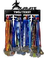Wieszak na medale  KARATE  twoje imię dowolny tekst  370.1