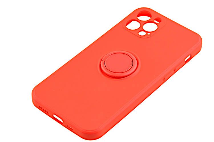 Etui Pastel Ring do Apple iPhone 12 Pro czerwony zdjęcie 3