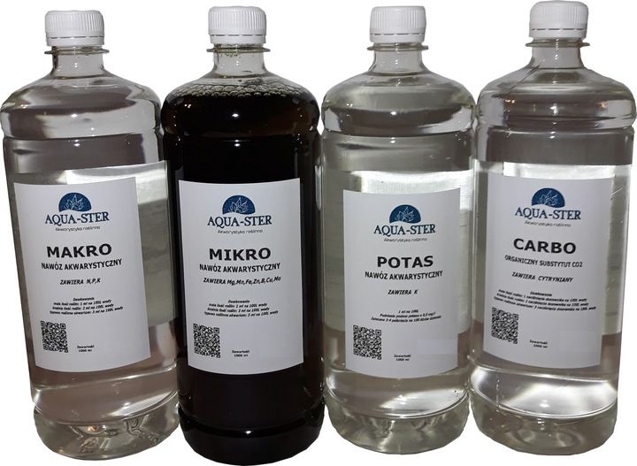 4x1000ml MIKRO, MAKRO, CARBO, POTAS zdjęcie 1