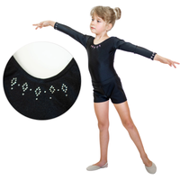 Body baletowe - strój do tańca dla dziewczynki czarny 158-164