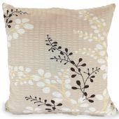 Poszewka z kory 40x40 wzór gałązki na beżowym tle