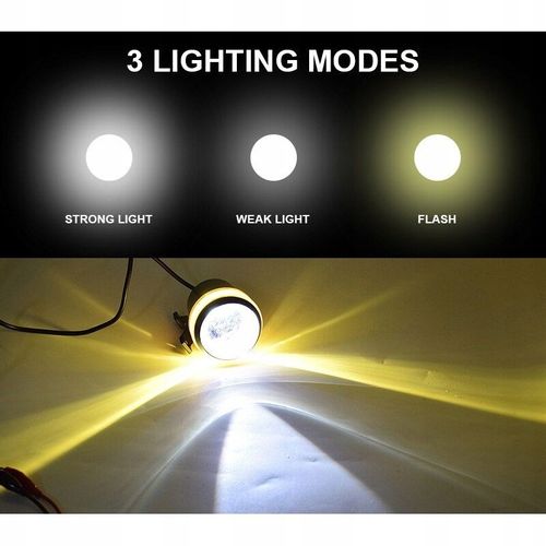 2 X Halogen Motocyklowy U3 Z Ringiem Pomarancz+Wł na Arena.pl
