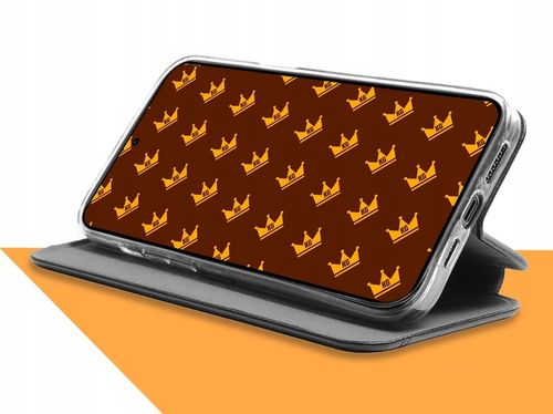 ETUI Z KLAPKĄ DO SAMSUNG GALAXY S24 CZARNE ZAMYKANE MAGNETYCZNE + SZKŁO 9H na Arena.pl