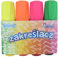 zakreślacze fluo 4 kolory  7628