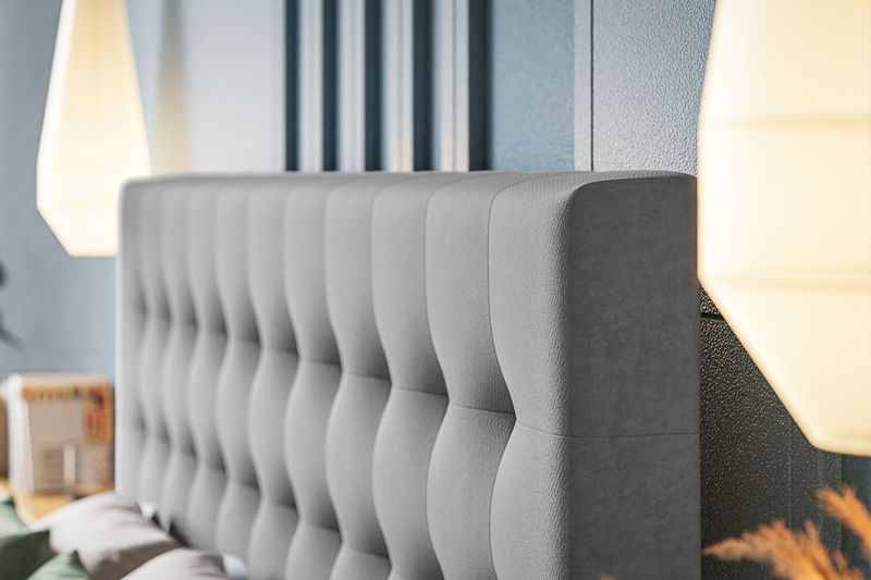 Łóżko tapicerowane slim2 180x200 ze Stelażem i pojemnikiem kolory zdjęcie 7