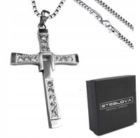 DUŻY KRZYŻ VIN DIESEL Z FILMU SZYBCY WŚCIEKLI STAL