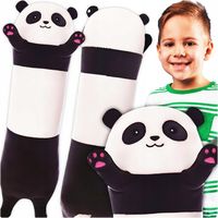 MASKOTKA PLUSZAK PANDA PODUSZKA DŁUGA MIĘKKA MIŚ PLUSZOWY 90 CM