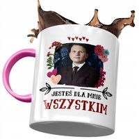 Kubek Różowy Sławomir Mentzen Xd Na Prezent Z Nadrukiem Ze Zdjęciem