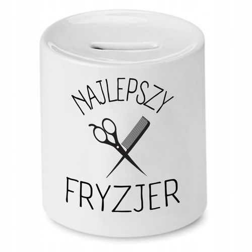 Skarbonka Fryzjera Fryzjerki Najlepszy Fryzjer Z Nadrukiem Ze Zdjęciem na Arena.pl