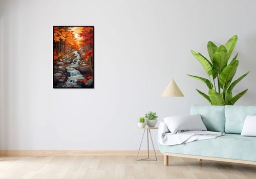 Plakat 53x81cm Jesienne Wodospady na Arena.pl