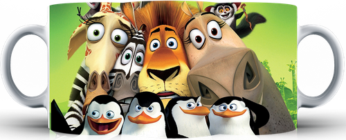 Kubek ceramiczny Pingwiny z Madagaskaru na Arena.pl