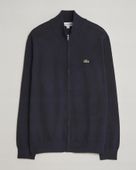 Kardigan Lacoste Cotton Knitted Full Zip Navy Blue 5(L)