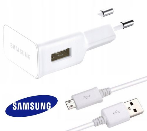 Oryg. Samsung ładowarka 2A + kabel micro USB biała na Arena.pl