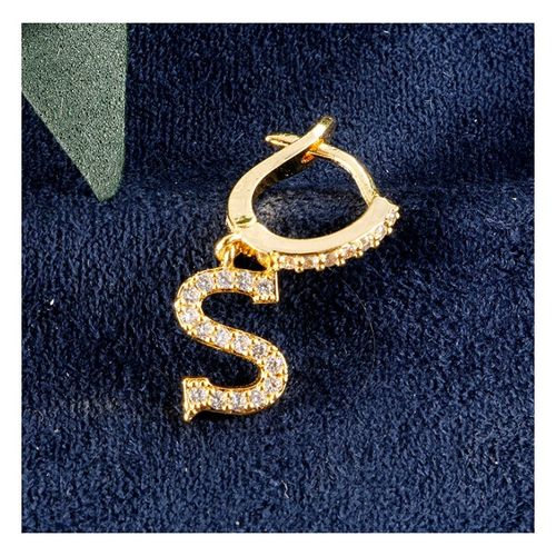 Kolczyki pozłacane literka  S KST1683S na Arena.pl