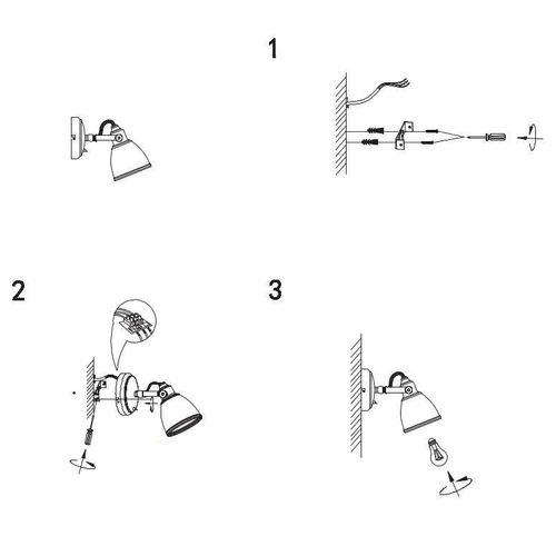 Industrialna LAMPA ścienna FJALLBACKA 105814 Markslojd regulowana OPRAWA metalowa KINKIET spot czarny na Arena.pl