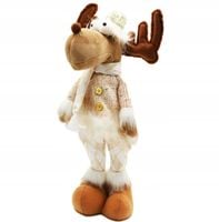 Figurka świąteczna renifer w sweterku duża figurka 45cm.