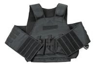Kamizelka plate carier na wkłady balistyczne 25x30 CORDURA 600x600 czarna