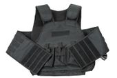 Kamizelka plate carier na wkłady balistyczne 25x30 CORDURA 600x600 czarna