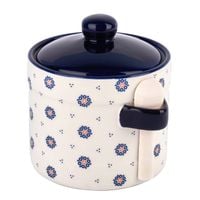 POJEMNIK CUKIERNICA Z POKRYWKĄ ŁYŻECZKA NA SÓL CUKIER TADAR FOLKLOR 500 ML
