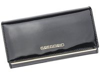 Gregorio damska podłużna portmonetka skóra naturalna lakierowana portfel