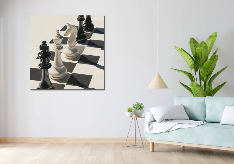 Obraz 100x100cm Szach i Mat zdjęcie 2