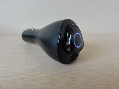 Ładowarka samochodowa + słuchawka bluetooth Devia Vortex Kolor - Biały na Arena.pl