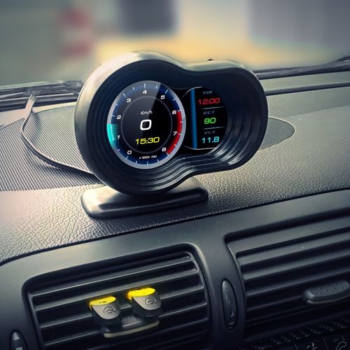 Komputer Pokładowy HUD Wyświetlacz Licznik LCD OBDII Kasowanie Błędów USB na Arena.pl