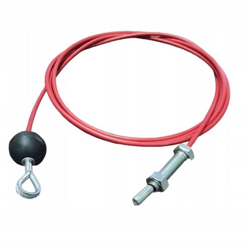 Linka stalowa 3/5mm do atlasu 265cm ze śrubą PVC czerwone na Arena.pl