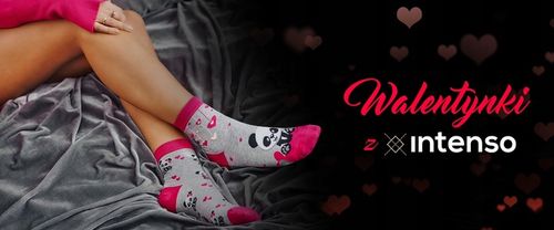 SKARPETKI DAMSKIE WALENTYNKOWE 3-PAK ZESTAW NA PREZENT DLA NIEJ WALENTYNKI na Arena.pl