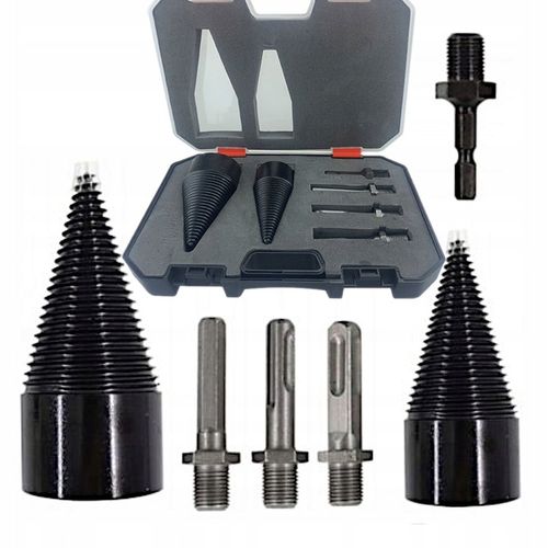 ŚWIDERY do rozłupywania drewna łupania wiertło ŁUPARKA stożek 32+42mm 2 szt na Arena.pl